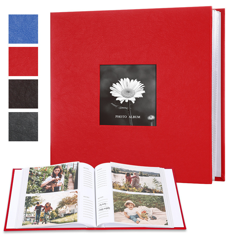 6-inch-200 sheets-red-leather cover