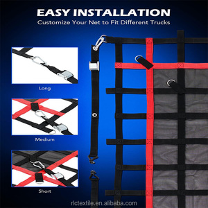 Hochleistungs-PVC-Planenabdeckung und Sicherheits-Gepäcknetz für die Ladefläche von Pickups, 6'x4.8', für SUV, ATV, Bohrinsel, Lastenträger - Product Image 6