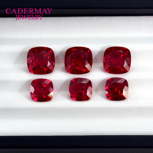 Cadermay อัญมณีคุณภาพสูงเบาะตัดในห้องแล็บสร้างทับทิมจริงนกพิราบเลือดแดงในห้องปฏิบัติการทับทิมหลวมด้วยการรวม - Product Image 4