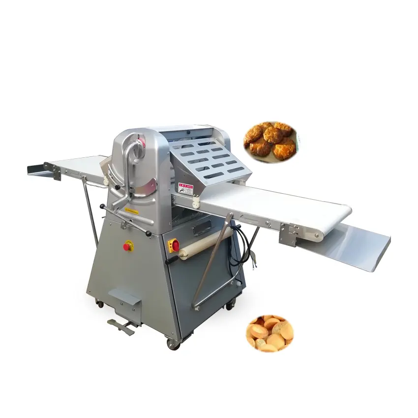 Máquina elétrica de prensar massa de pizza, croissant, massa de pastelaria e massa de design profissional