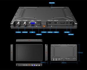 10.1 inç FHD Pro yayın 8 Bit 1920*1200 4K yükseltme 75mm VESA monitör HD-MI 3G-SDI VGA - Product Image 4