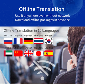 W10HDタッチスクリーン音声翻訳機10オフライン言語ビジネス学習旅行のためのスマート翻訳者 - Product Image 4