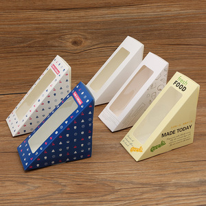 便宜的定制卡通吐司面包包装纸盒纸箱早餐蛋滴三明治盒 - Product Image 2