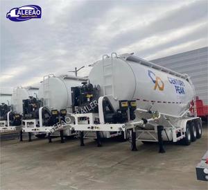 ALEEAO Factory New 40 <strong>Ton</strong> Bulk <strong>Cement</strong> Tank Semi-Trailer 40cbm 45cbm Unloading Powder Material Transport <strong>Bulker</strong> Silo Carrier