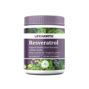 जीवन के अल्ट्रा उच्च शुद्धता हर्बल पूरक 98% ट्रांस-रेस्वेराट्रोल शुद्ध कैप्सूल - Product Image 1