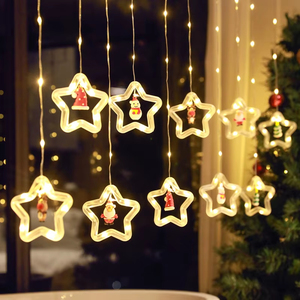 LEDクリスマスライト森クリスマスツリーウィンドウ装飾ライト文字列とお祝いクリスマス装飾ライト - Product Image 1