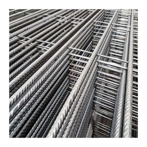 Venta directa de fábrica Malla de alambre soldada de refuerzo/Panel de malla de refuerzo de acero/Red de alambre acanalado de estuco de hormigón