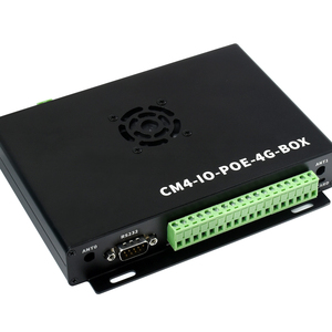 Industrieller IoT-Mini computer basierend auf Raspberry Pi Compute Module 4 (NICHT enthalten), PoE, 5G/4G, Metall gehäuse, Lüfter - Product Image 1