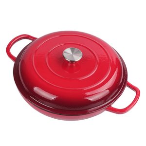 Hot Bán Tùy Chỉnh Men Tráng Không Dính Đúc Sắt Soong Nhà Bếp Đồ Nấu Nướng Với Hải Sản Nồi Và Nắp - Product Image 2