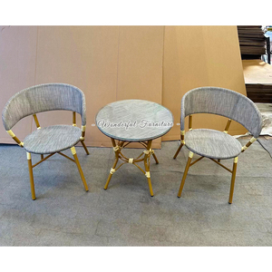 Hiện đại Ngoài trời chất lượng cao sắt khung bàn ghế thiết lập thiết kế đơn giản vườn bàn ghế - Product Image 5