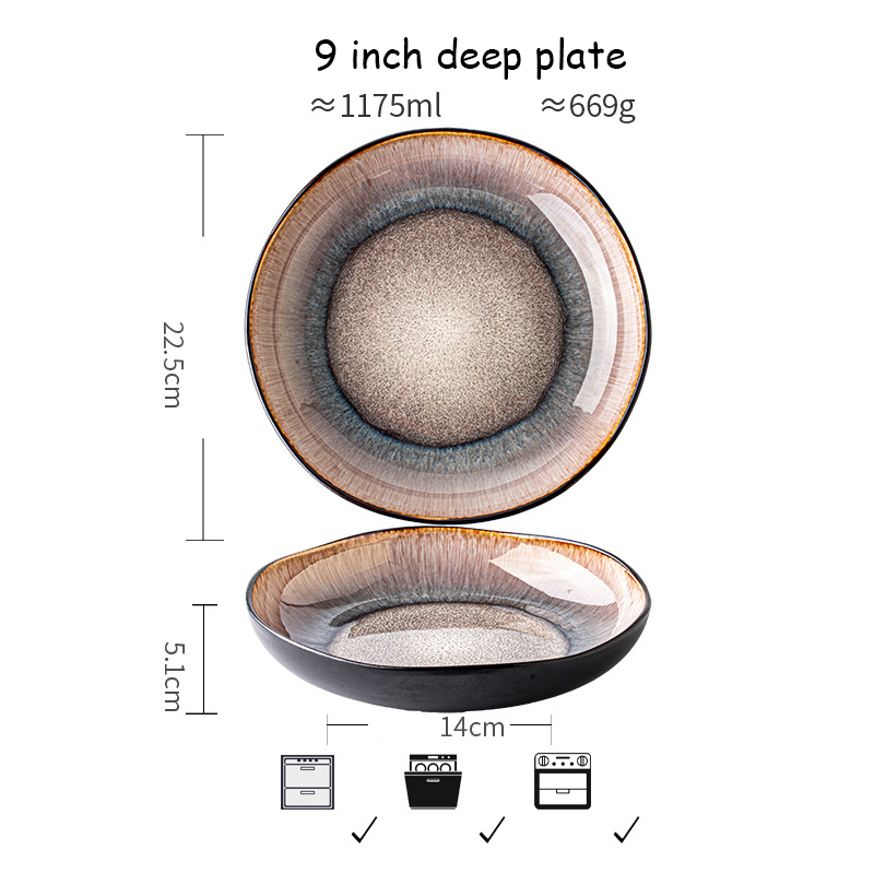 Assiette creuse de 9 pouces