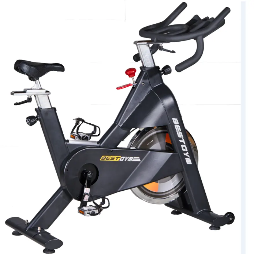 전문 피트니스 장비 조정 가능한 저항 회전 자전거 18KG 플라이휠 카디오 스포츠 가정용 운동 자전거