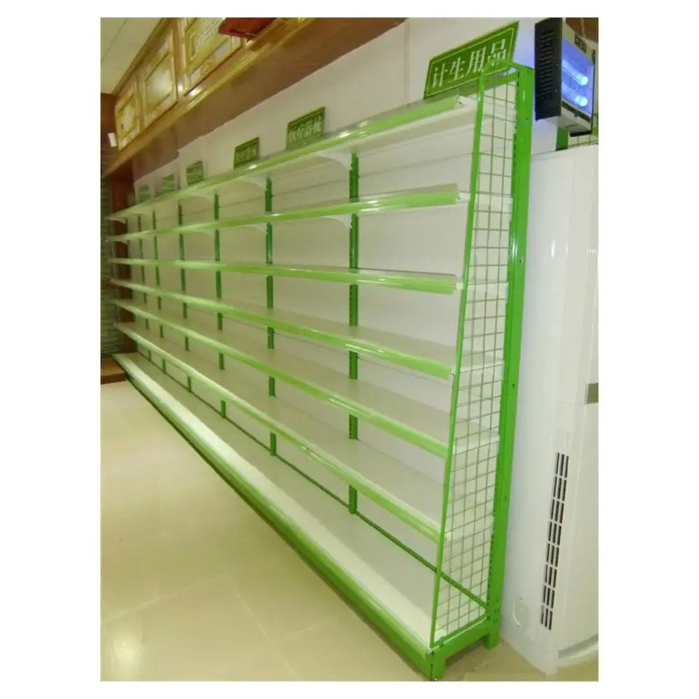 Prima used gondola adjustable supermarket display pharmacy shelving