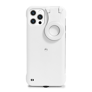 Üç ışık modelleri cep akıllı telefon kılıfı mobil cep telefonu durumda kabuk için Selfie LED halka dolgu kısılabilir ışık ile - Product Image 2
