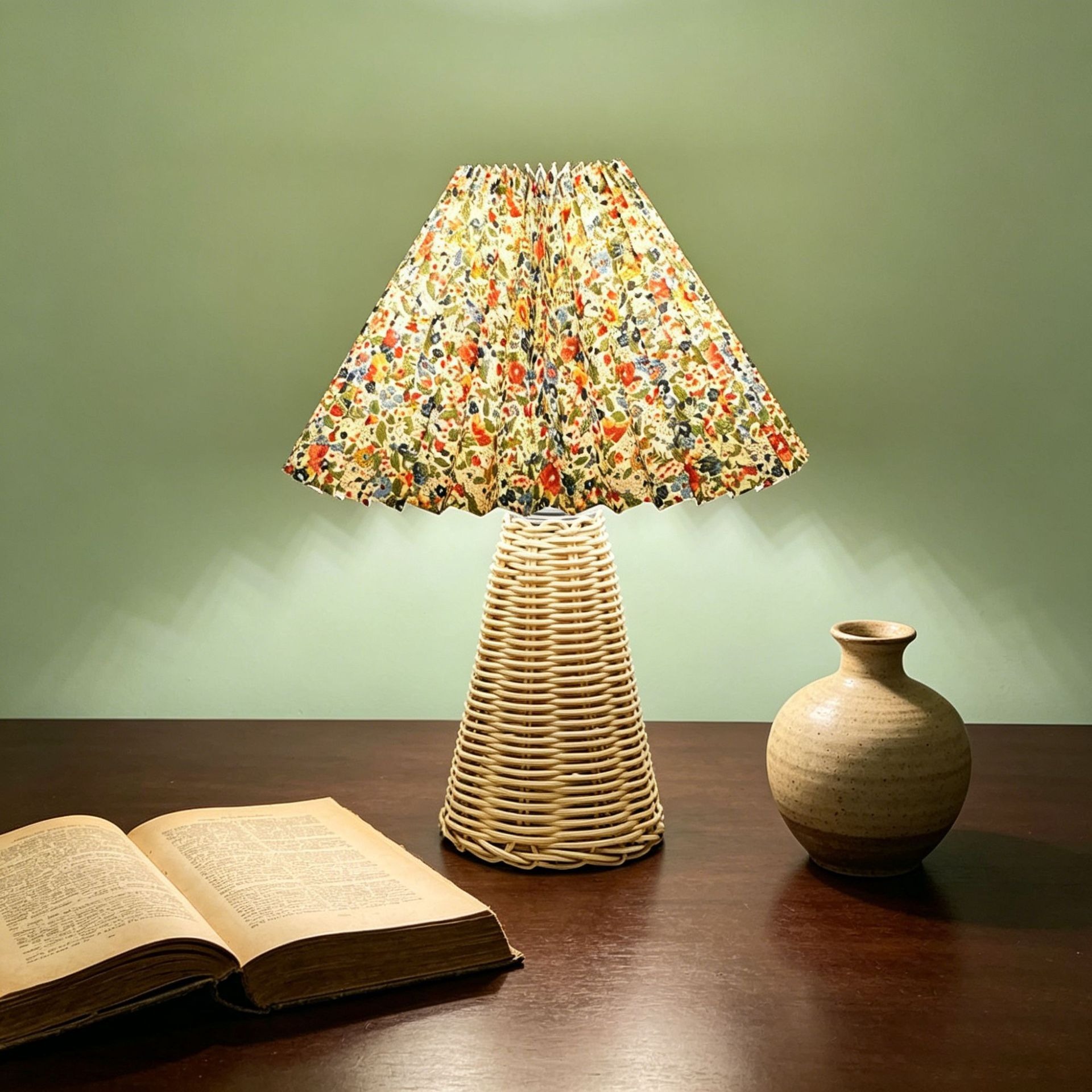 imprimé floral (lampe cône)