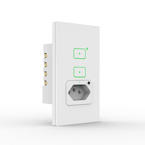 Brasiliano Tuya WiFi Smart Switch e Smart presa a muro presa di controllo vocale con Alexa/Google Home, WiFi telecomando e Timer - Product Image 4
