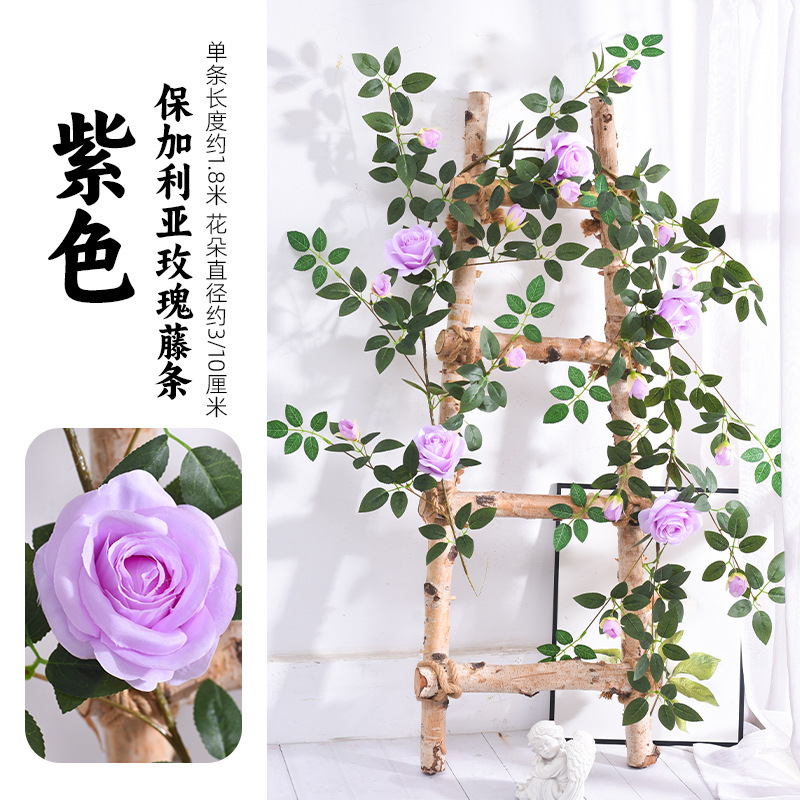 1.8-meter purple rose vine