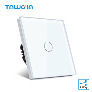 智能家居用传感器开关1组2路电容式欧盟标准壁灯触摸开关 - Product Image 2