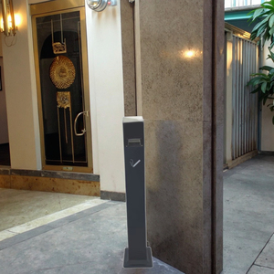 Chất lượng cao kim loại khách sạn khói dập tắt chất thải bin với thường vụ thiết kế trong nhà/ngoài trời sử dụng di động - Product Image 6