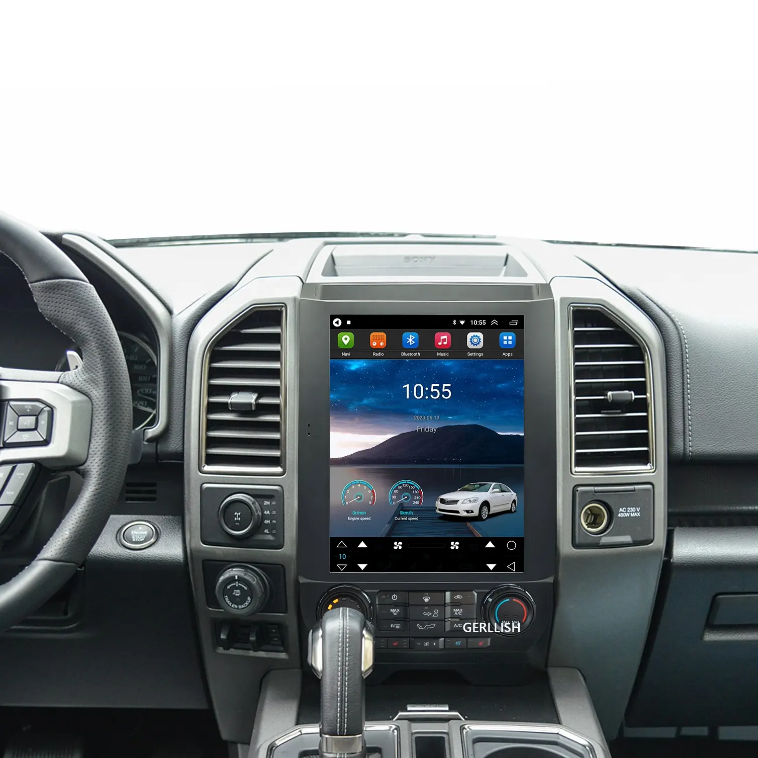 테슬라 스타일 자동차 비디오 라디오 인대시 교체 12.1 "안드로이드 GPS 2015-2020 포드 F150 자동차 DVD 플레이어 오디오 스테레오 멀티미디어