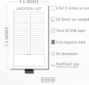 Blocco Note Note per la spesa per Notebook con stampa magnetica personalizzata per la stampa magnetica per il frigorifero - Product Image 6