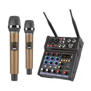 48V Interface Usb Sound Mixing 4 Channels Mini Music Microphone Studio Controller Audio Console Video Digital Dj Mixer With <strong>Mic</strong> - Product Image 1