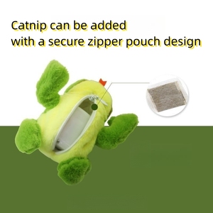 Juguetes de movimiento interactivo para mascotas, ardilla voladora automática recargable, juguete para gatos y pájaros con hierba gatera - Product Image 3