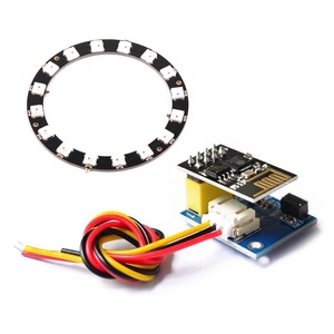 ESP8266 ESP-01 ESP-01S RGB <strong>LED</strong> <strong>Controller</strong> Module <strong>for</strong> <strong>Arduino</strong> IDE WS2812 WS2812B 16 Bits <strong>Light</strong> Ring Smart Electronic DIY
