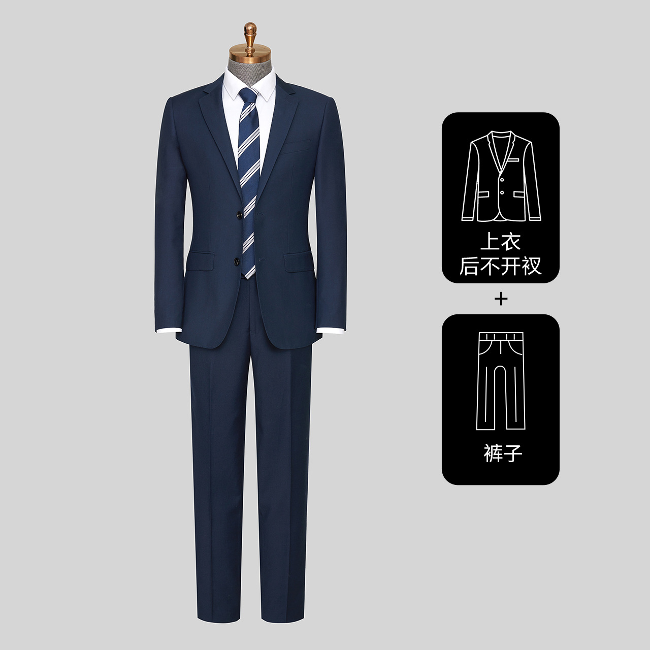 Navy blue-suit