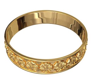 New Vintage Pakistan Brass 18K mạ vàng lo lắng Thần Tài Spinner khắc Daisy Flower Pattern Ring đối với phụ nữ người đàn ông Dubai đồ trang sức - Product Image 4