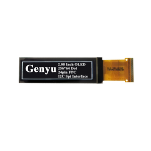 2.08 "24 Pin IIC/I2c Spi Oled Display seriale Sh1122G schermo bianco monocromatico 256x64 Oled Display Oled da 2.08 pollici - Product Image 1