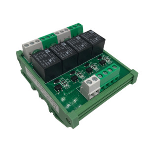 4 kanal 10A 250VAC/30VDC DIN Rail Mount Relay Module - Product Image 1