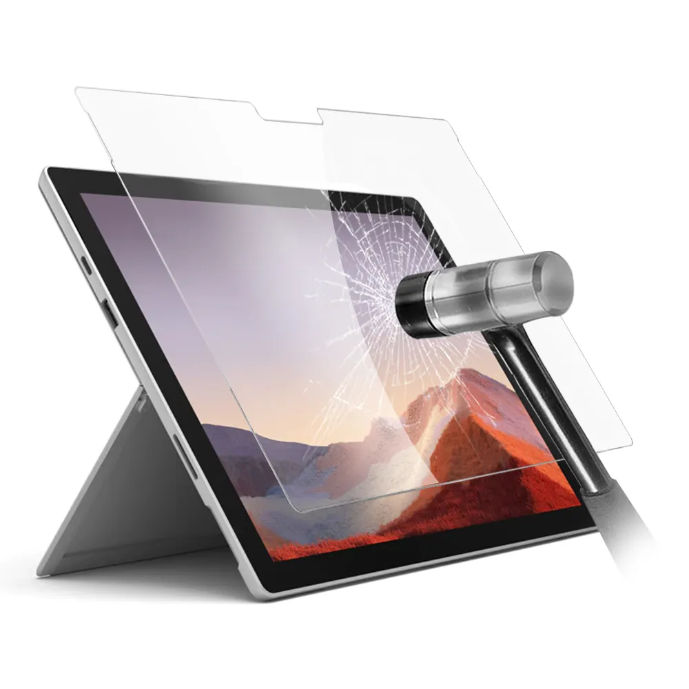 Upgrade Telefonzubehör 2.5D 9H empfindlicher Ansprechbereich gehärtetes Glas Bildschirmschutzfolie für Surface Pro 9
