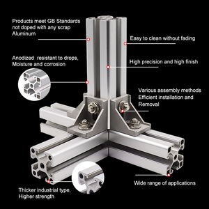 2040 Aluminum Extrusion Profile European Standard Anodized Black V <strong>Type</strong> <strong>Linear</strong> <strong>Rail</strong> Aluminum for 3D Printer Length 500mm - Product Image 6
