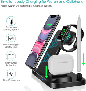 แท่นชาร์จเร็วแบบ4 in 1แท่นชาร์จโทรศัพท์ไร้สายแบบแม่เหล็กสำหรับอุปกรณ์ Apple โทรศัพท์มือถือและนาฬิกา5A กระแสไฟขาออก - Product Image 5