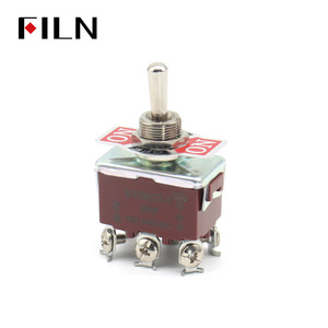 トグルスイッチ6プロング1322250V 30AMP3way ON OFF ONブラックマリンメタルトグルスイッチ車用 - Product Image 4