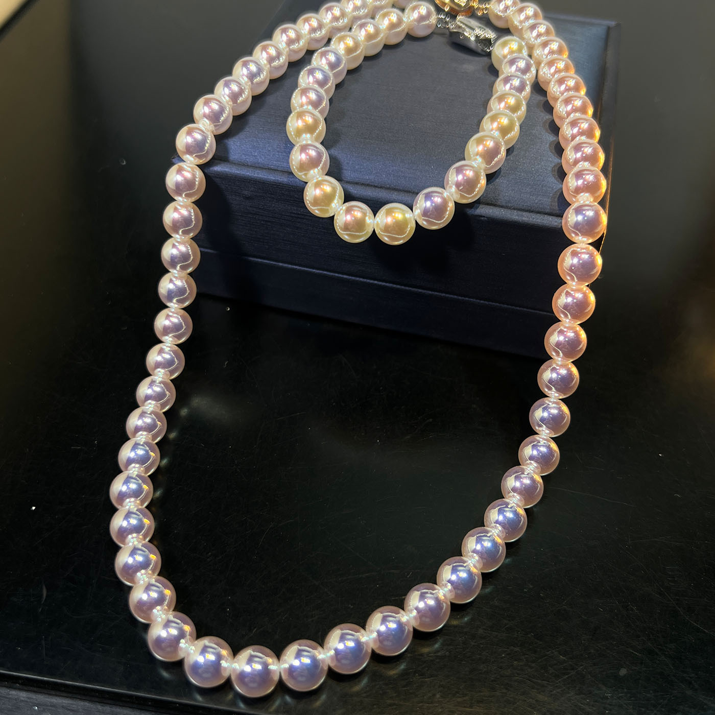 Collana viola da 8 mm * 30