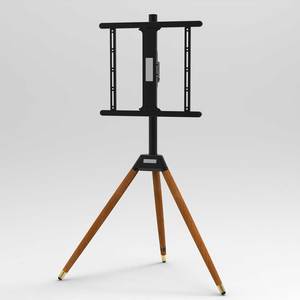 Art Easel Tripod Beech Iron Pipe ADC12 Angle Adjustable Floor Standing Portable Mobile <strong>TV</strong> <strong>Mount</strong> for 32&quot;-<strong>75</strong>&quot; LED LCD Screen - Product Image 1