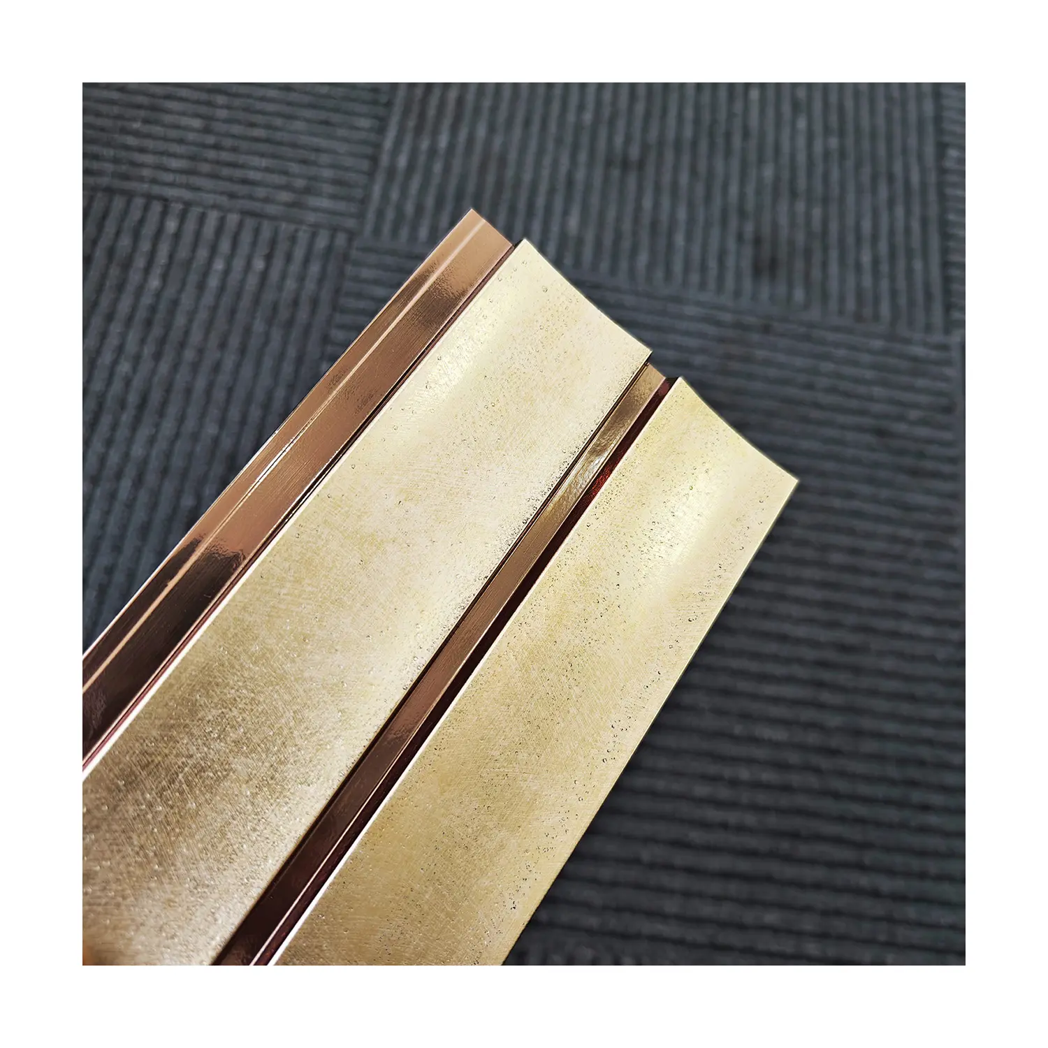 Auuan New Types Panel Louver Customized Baseboard PS Waterproof Wood Color Wall Panel Materials