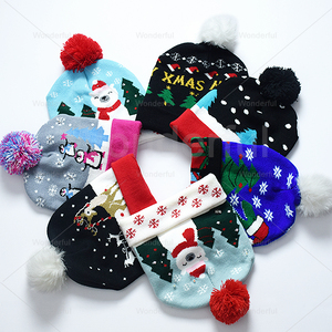 Custom Embroidered Light-Up <strong>Rudolf</strong> Reindeer Beanie Hat Festive Christmas Winter Party Accessory for Kids and Adults - Product Image 4