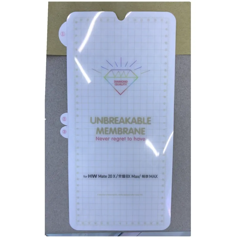 Irrompible membrana Invisible película de diamante Nano suave de TPU Protector de pantalla para iPhone 11/11 Pro/11 Pro Max de vidrio templado película