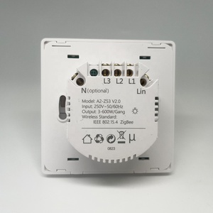 Vendita diretta in fabbrica 1/2/3/4 Gang No Neutral/con interruttore a pulsante intelligente Tuya ZigBee opzionale neutro - Product Image 2