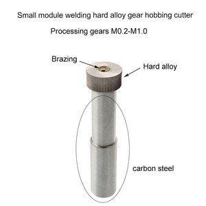 Customized HSS M0.<strong>2</strong>-M1 Gear Cutting Tool Carbide Brazing Involute Finishing Hobbing Tool for Worm and Spline Use - Product Image 4