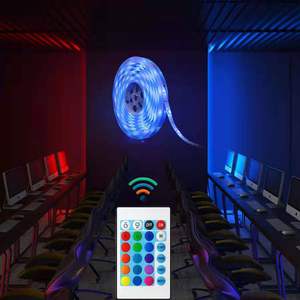 5M IP20 12V 5050RGB 150 Ledストリップブリスターセット24/44Key IRコントローラー12VEUアダプターRGB5050LEDストリップキットRGBセットRGBキット - Product Image 4