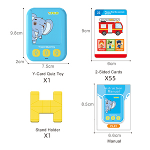Multi Languages Early Educational Learning Toy Englisch Karten einlage Flash Cards Lernmaschine für Kinder