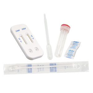 Pet köpek hızlı test kiti CDV CAV Ag Canine Distemper Adeno virüs Antigen Combo testi - Product Image 5