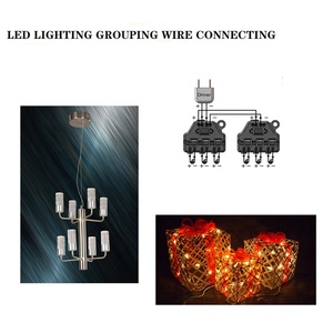 Conector de cable de empuje, divisor paralelo de potencia de CC trasera, TL-106 LED de unidad especial, 1 entrada, 6 salidas, conector divisor enchufable - Product Image 5