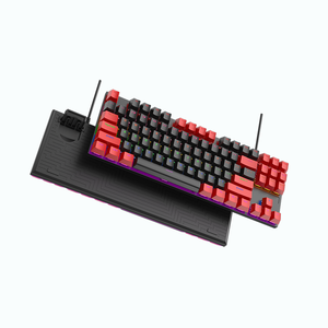 คีย์บอร์ดเล่นเกมมีกลไกตามหลักสรีรศาสตร์แบบมีสาย RGB 87ปุ่ม tkl K6ใช้เชื่อมต่อกับเดสก์ท็อป - Product Image 6