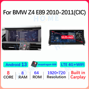 10,25 "/12,3" Android 13 Qualcomm Autoradio Multimedia Player Apple Carplay für BMW Z4 E89 2007-2017 GPS Navigation DSP 4G - Product Image 4