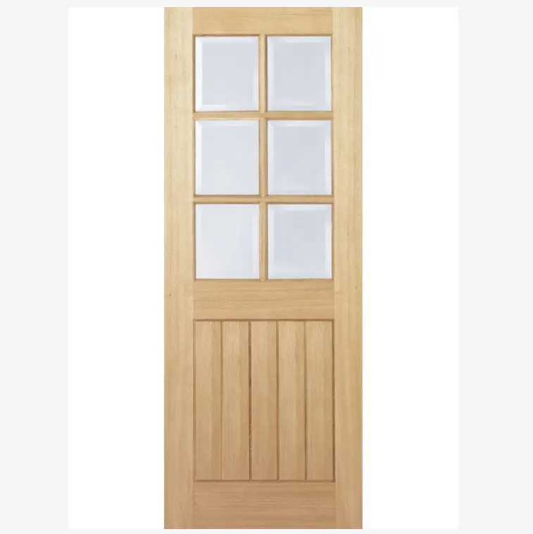 Лидер продаж, дверь из чистого тикового дерева Realvilla из витражного стекла, дизайнерские межкомнатные двери